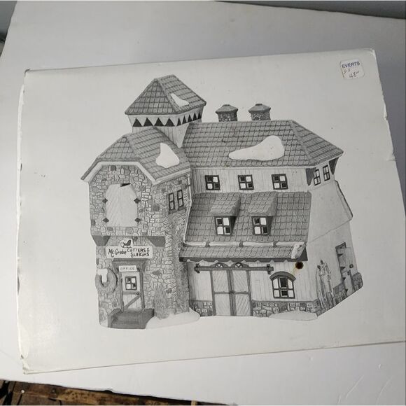 Dept Department 56 New England Village Series McGrebe Cutters & Sleighs 1991 - Picture 6 of 7